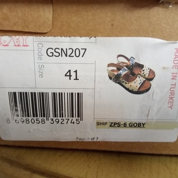 🆕Goby SandalsNEW🍀Size 11🍀New in box📦 fits to size,lovey neutral color print - Picture 13 of 16